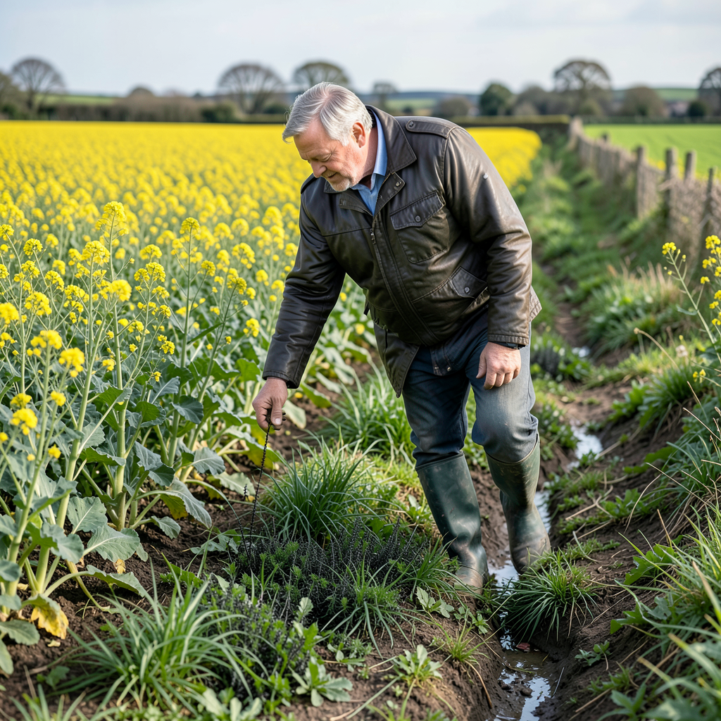Clarkson's Farm land agent finds blackgrass in Oxfordshire oilseed rape field